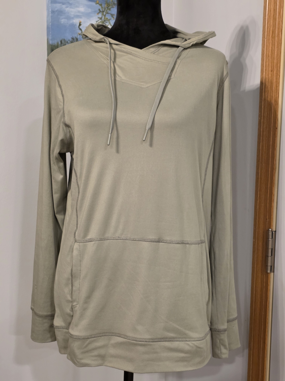ZeroXposur Super Soft Light Sage Pullover Hoodie-Women's Size Medium